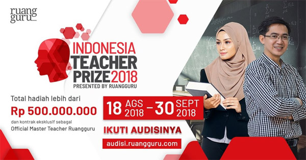 Ruangguru Luncurkan Program Indonesia Teacher Prize 2018  