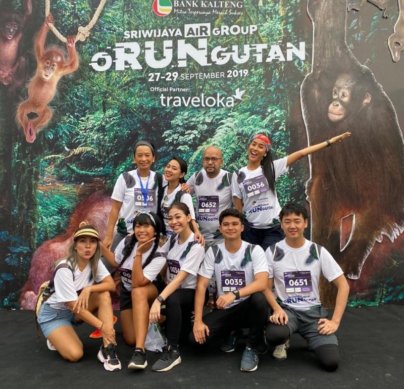Gushcloud Dukung Pelestarian Orangutan dalam event  Bank Kalteng - Sriwijaya Air Group oRUNgutan 2019