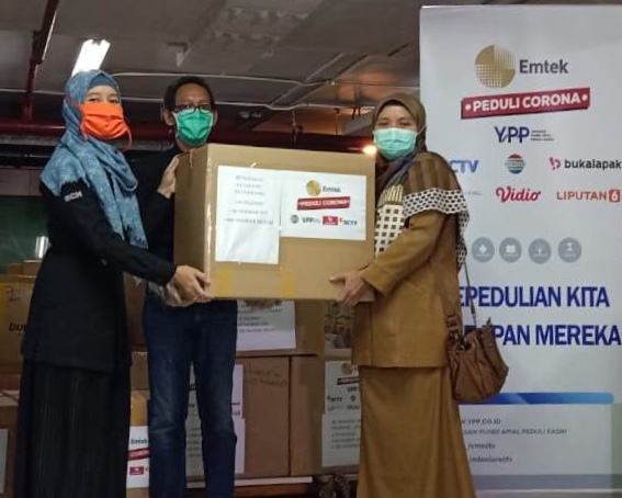 Emtek Peduli Corona  Salurkan 10, 000 Paket Sembako dan ALat Medis Keseluruh Pelosok Indonesia 