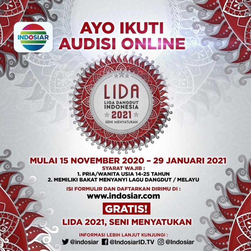 INDOSIAR SEGERA MENGGELAR AUDISI LIDA 2021 Audisi Online Untuk Lebih Luas Menjangkau Talenta Muda 