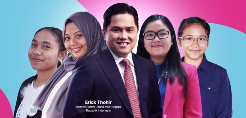 Menteri BUMN mendukung kepemimpinan perempuan sejak muda untuk Indonesia Tangguh