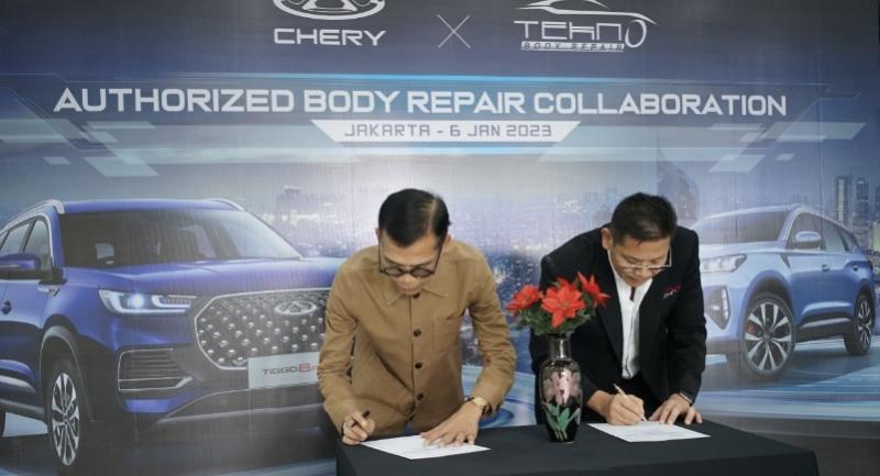 Chery Indonesia dan Tekno Body Repair Siap Layani Konsumen untuk Perbaikan Bodi dan Cat