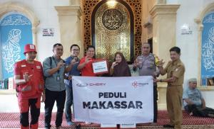 Chery Ulurkan Bantuan untuk Korban Banjir Bandang di Makassar