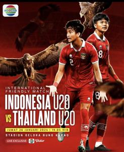 Trs: e-flyer International Friendly Match Timnas Indonesia U-20 vs Timnas Thailand U-20