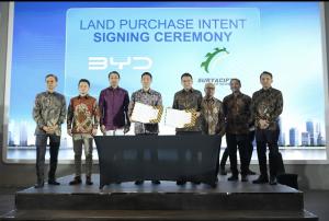  PT BYD Motor Indonesia Menandatangani Kesepakatan Pembelian Lahan dengan PT Suryacipta Swadaya untuk Pengembangan Industri Kendaraan Listrik di Indonesia