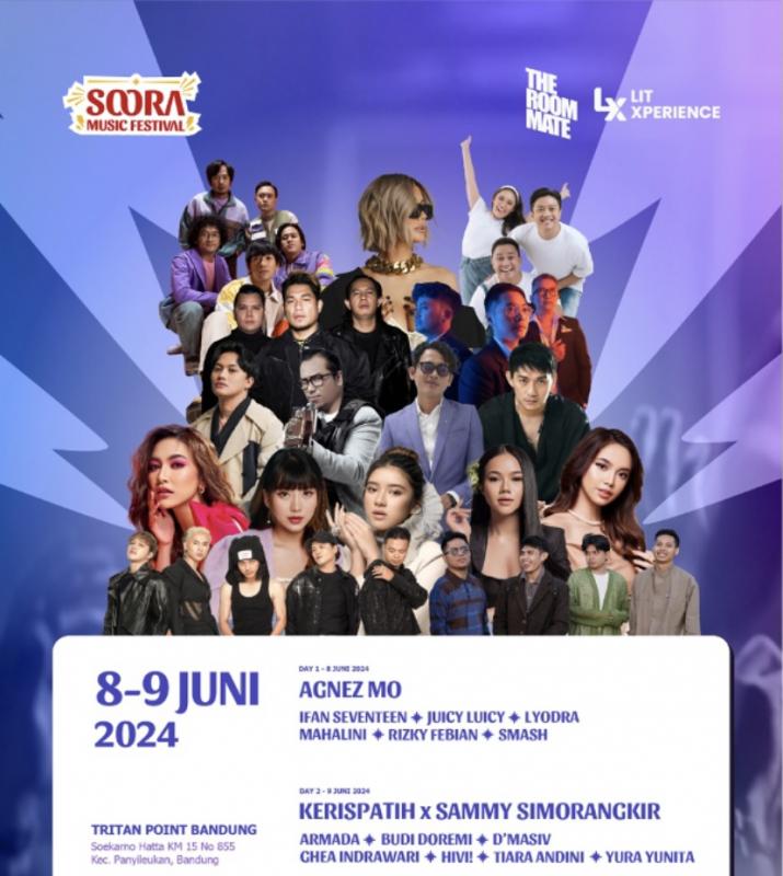 SOORA Music Festival 2024: Siap Mengguncang Bandung dengan Artis Ternama Indonesia!