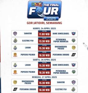 PLN Mobile Proliga 2025 Masuki Tahap Final Four, Delapan Tim Berebut Tiket Final di Yogyakarta